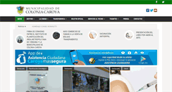 Desktop Screenshot of coloniacaroya.gov.ar